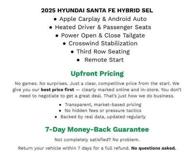 2025 Hyundai Santa Fe Hybrid SEL AWD
