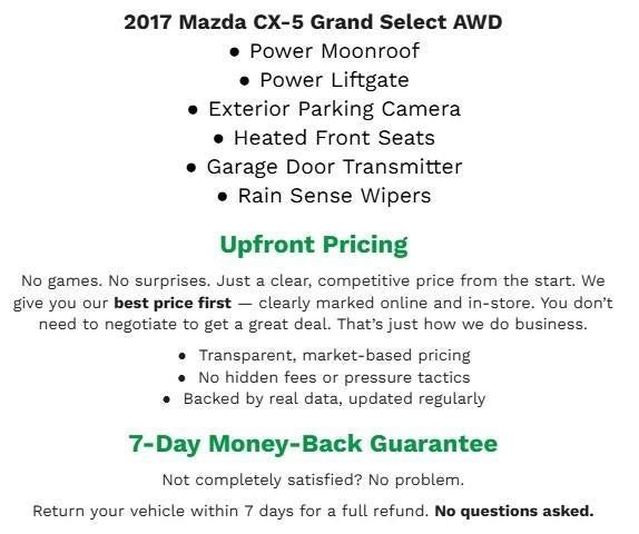 2017 Mazda Mazda CX-5 Grand Select AWD