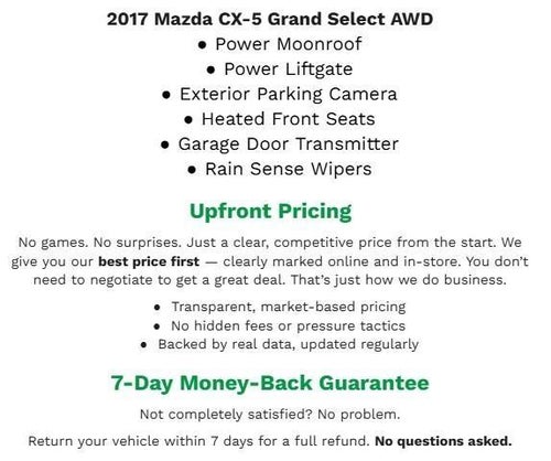 2017 Mazda Mazda CX-5 Grand Select AWD