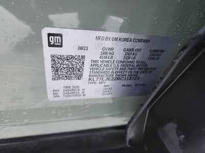 2024 Chevrolet Trax FWD 4DR 2RS **ADAPTIVE CRUISE CONTROL**HEATED FRONT SEATS & STEERING WHEEL**PASSIVE ENTRY/LOCK**