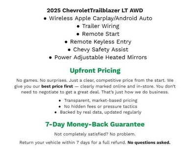 2025 Chevrolet Trailblazer AWD 4dr LT