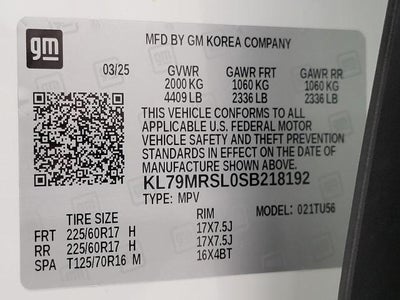 2025 Chevrolet Trailblazer AWD 4dr LT