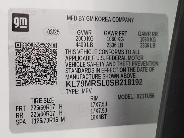 2025 Chevrolet Trailblazer AWD 4dr LT