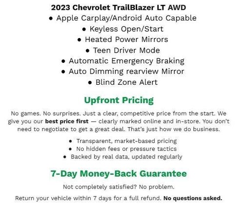 2023 Chevrolet Trailblazer AWD 4dr LT