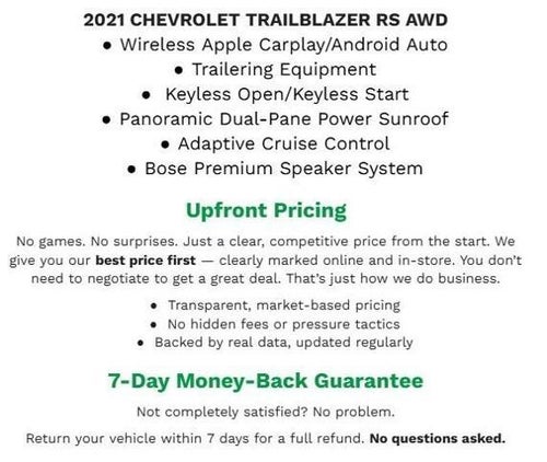 2021 Chevrolet Trailblazer AWD 4dr RS