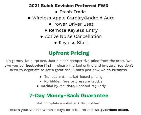 2021 Buick Envision FWD 4dr Preferred