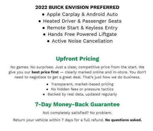 2022 Buick Envision FWD 4dr Preferred